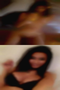Loin woman fuck in black.